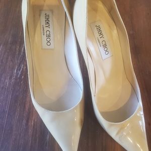 Jimmy Choo Authentic tan patent shoes,  ladies size 6.5